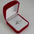 White Gold Leo Satin DC Band Ladies Zodiac Ring