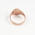Rose Gold Leo Satin DC Band Ladies Zodiac Ring