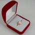 Rose Gold Aquarius Satin DC Band Ladies Zodiac Ring