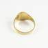 Yellow Gold Capricorn Satin DC Band Ladies Zodiac Ring