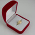 Yellow Gold Aries Satin DC Band Ladies Zodiac Ring