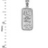 White Gold Chinese "I Love You" Symbol Pendant Necklace