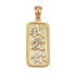Two-Tone Gold Chinese "I Love You" Symbol Pendant Necklace
