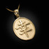 Gold Chinese "Lucky" Symbol Pendant Necklace