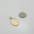Gold Chinese "Lucky" Symbol Pendant Necklace