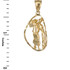 Gold Aquarius Zodiac Sign DC Pendant Necklace