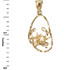 Gold Cancer Zodiac Sign DC Pendant Necklace