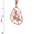 Rose Gold Virgo Zodiac Sign DC Pendant Necklace