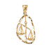 Gold Libra Zodiac Sign DC Pendant Necklace