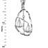 White Gold Libra Zodiac Sign DC Pendant Necklace