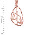 Rose Gold Libra Zodiac Sign DC Pendant Necklace