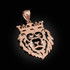 Rose Gold Lion King DC Pendant (S/L)