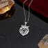 White Gold Lion King DC Charm Necklace
