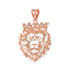 Rose Gold Lion King DC Charm Necklace