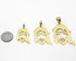 Gold Jesus Face DC Pendant (S/M/L)