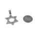 White Gold Jewish Star of David DC Pendant