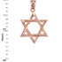 Rose Gold Jewish Star of David DC Pendant