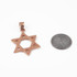 Rose Gold Jewish Star of David DC Pendant