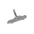 White Gold Textured Race Car #3 Charm Pendant
