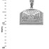 White Gold Last Supper Pendant Necklace