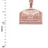 Rose Gold Last Supper Pendant Necklace