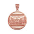 Rose Gold Last Supper Medallion Pendant Necklace