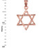 Rose Gold Jewish Star of David DC Charm Necklace