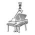 White Gold Grand Piano Pendant