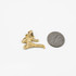 Yellow Gold Karate Kick DC Charm Necklace