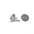 White Gold Karate Kick DC Charm Necklace