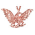 Rose Gold Raven DC Pendant Necklace