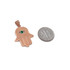 Rose Gold Hamsa Green CZ Evil Eye Pendant Necklace