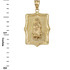 Virgin Mary Yellow Gold DC Pendant Necklace