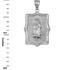 Virgin Mary White Gold DC Pendant Necklace