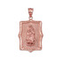 Virgin Mary Rose Gold DC Pendant Necklace