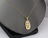 Yellow Gold  Virgin Mary DC Pendant Necklace