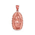 Rose Gold  Virgin Mary DC Pendant Necklace