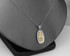 Two-Tone White & Yellow Gold  of Virgin Mary DC Pendant Necklace