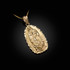 Yellow Gold Virgin Mary DC Pendant Necklace