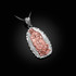 Two-Tone White & Rose Gold Virgin Mary DC Pendant Necklace
