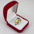 Yellow Gold Gemini Zodiac Sign June Birthstone Violet CZ Ring