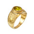 Yellow Gold Scorpio Zodiac Sign November Birthstone Yellow CZ Ring