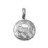White Gold Soccer Ball Pendant Necklace