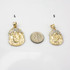 Yellow Gold Jesus Face CZ Pendant (S/L)