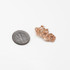 Rose Gold Textured  Dragon DC Charm Necklace