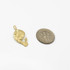 Yellow Gold Praying Virgin Mary DC Charm Necklace