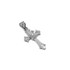 White Gold Holy Spirit Dove Cross DC Charm Necklace
