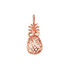 Rose Gold Pineapple Filigree DC Charm Necklace