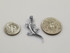 Polished White Gold Salamander Lizard Charm Necklace