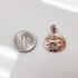 Rose Gold Sand Dollar DC Charm Necklace